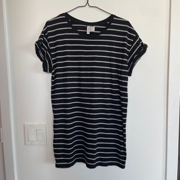 H&M Long Stripe Tunic/t-shirt - Picture 1 of 3